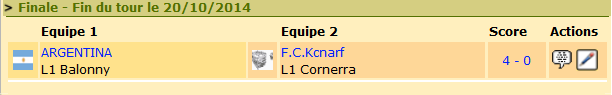 Résultat finale