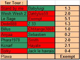 Résultats 1er tour
