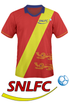 Le maillot domicile du SNLFC, avec le nouveau logo.